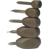 Plumb N&#039;Zon Inline Swivel Bomb 30g 2buc, Daiwa