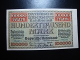 GERMANIA BAYERN 100.000 MARCI 1923 AUNC/UNC