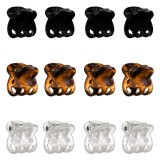 Set Clame de Par pentru Femei - Negru, Maro, Transparent, CMCLASS