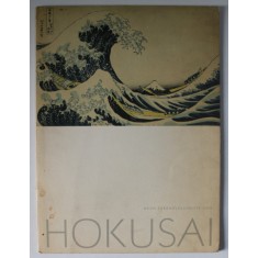HOKUSAI , MAPA CU 5 REPRODUCERI COLOR , TEXT IN LIMBA GERMANA , 1967