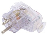 Conector alimentare AC 2P PE 250V 16A pe cablu