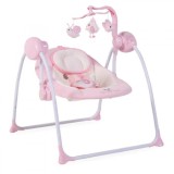 Leagan electric cu conectare la priza Baby Swing+ Pink, Cangaroo