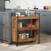 VidaXL Troler de Bucătărie Lemn vechi 70 x 30 x 82 cm Lemn compozit 879624