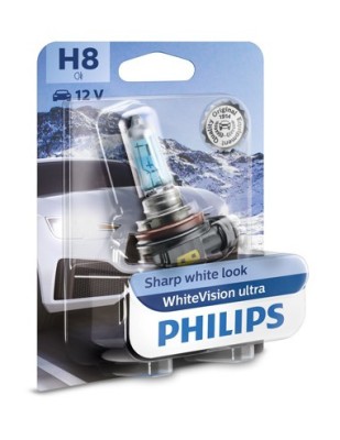 Bec H8 35W 12V White Vision Ultra PHILIPS foto