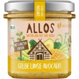 Crema Tartinabila cu Linte Galbena si Avocado Fara Gluten Eco 140 grame Allos