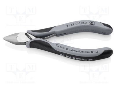 Cleşti laterali KNIPEX ESD 130mm fără faţetă foto
