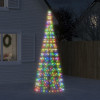 VidaXL Lumină brad de Crăciun pe catarg 550 LED-uri multicolor 300 cm