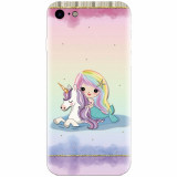 Husa silicon pentru Apple Iphone 8, Mermaid Unicorn Play