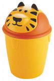 Coș de gunoi Curver TIGER BIN, tigru, pentru copii, 26x26x38 cm, pentru deșeuri