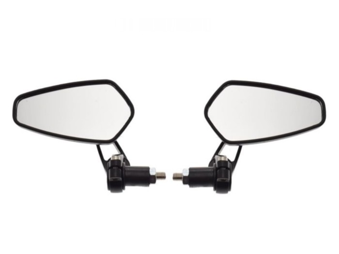 Set oglinzi universale, montare capat ghidon
