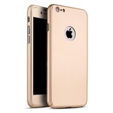 Cumpara ieftin Husa FullBody MyStyle iPaky Gold pentru Apple iPhone 6 Plus / Apple iPhone 6S Plus acoperire completa 360 grade cu folie de protectie gratis