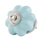 Cumpara ieftin Buton mobila din fier si ceramica albastra &Oslash; 4 cm
