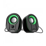 Boxe Audio Astrum SU115 2.0 CH, 3W Negru/Verde