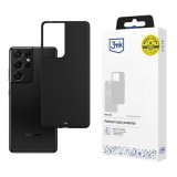 Husa pentru Samsung Galaxy S21 Ultra 5G G998, 3MK, Matt, Neagra