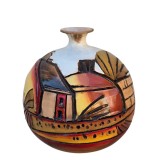 VAZA / VAS CU ANSA DIN CERAMICĂ VINTAGE, DANIELE FOSCHI ANII '70