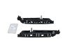 Suport bara protectie, spoiler Peugeot 407, 05.2004-12.2010, montare fata, stanga+dreapta, OE