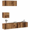VidaXL Set dulap TV 4 piese montat pe perete lemn vechi lemn prelucrat 3329219