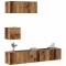 vidaXL Set dulap TV 4 piese montat pe perete lemn vechi lemn prelucrat 3329219