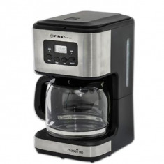 Cafetiera cu filtru detasabil First Austria, 12 cesti, 1.5 litri, afisaj LCD, timer, 900W, negru/ inox foto