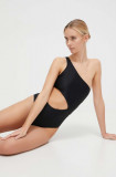 Karl Lagerfeld costum de baie dintr-o bucată culoarea negru, cupa moale