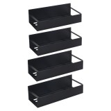 Cumpara ieftin Set 4 polite otel negru Zober 2 x 27x8,5x7,5 cm, 2 x 29,5x9,5x7,5 cm