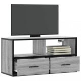 Cumpara ieftin Dulap TV, gri sonoma, 80x31x39,5 cm, lemn prelucrat și metal