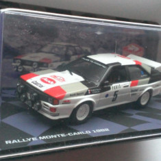 Macheta Audi Quattro Rallye Raliu Monte Carlo 1982 - Altaya Rally 1/43