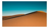 Tablou Canvas, "Unduirile misterioase ale dunelor v&agrave;ngierii", Nisip, Dune, Cer, Liniște, Deșert, Linie, Textură, 39 x 26 cm, CMCLASS