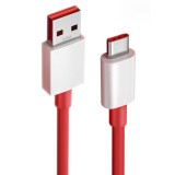Cablu date si incarcare rapida WarpCharge 30W, PRESTIGE CHARGE&reg;, pentru OnePlus, PREMIUM, USB la USB-C, 6A, Type C, 2m, rosu