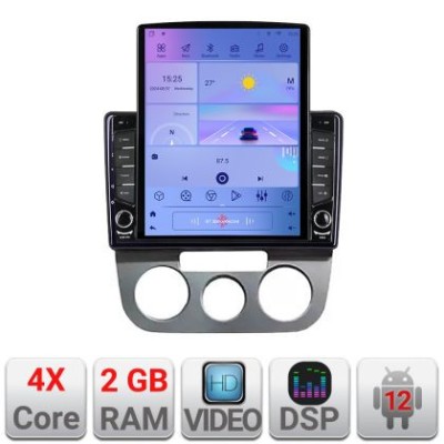 Navigatie VW Golf 5 2004-2010 clima manuala Android radio gps internet quad core 2+32 ecran vertical 9.7&amp;quot; KIT-golf5-manual+EDT-E708 CarStore Technolog foto