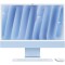 All-In-One PC Apple iMac 24 inch 4.5K Retina, Procesor Apple M4, 16GB RAM, 256GB SSD, 8 core GPU, macOS Sequoia, RO keyboard, Blue