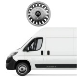 Set 4 capace roti 16 inchi (R16) bombate compatibile Citroen JUMPER, model 410