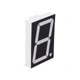 Afișaj LED 7 segmente 38,1mm roșu 60mcd