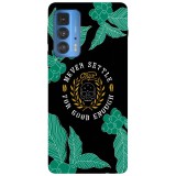 Husa compatibila cu Motorola Moto G71 5G model never settle for good enough, Silicon, TPU, Viceversa, Transparent, Carcasa