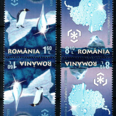 Romania 2009, LP 1829 d, Regiunile Polare, tete-beche tip I, MNH! LP 23,50 lei