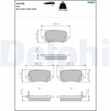DELPHI LP3740 set placute frana,frana disc