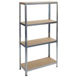 Reg&aacute;l Racks RAT20 HD, kovov&yacute;, MDF, 4 police, 1800x900x450 mm, max. 175 kg/polica