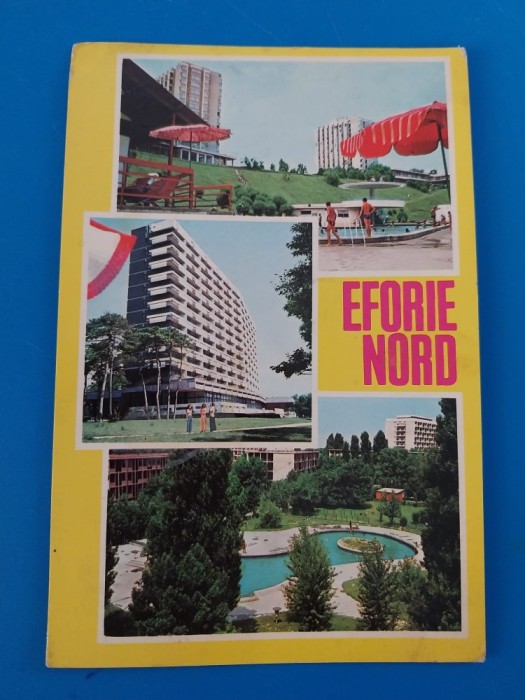 CPIB 23076 CARTE POSTALA - EFORIE NORD, , MOZAIC, CIRCULATA, 1983, STAMPILE, TIMBRU