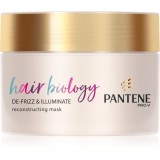 Pantene Hair Biology De-Frizz &amp; Illuminate Masca de par pentru par uscat si vopsit 160 ml