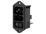 Conector Alimentare AC Soclu Tată 10A 250V IEC 60320