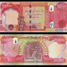 IRAK █ bancnota █ 25000 Dinars █ 2021 █ P-102f █ UNC █ necirculata