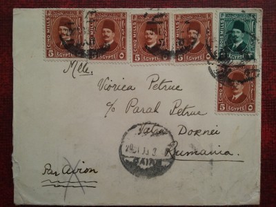 1934-Plic circ.-Cairo-Vatra Dornei foto