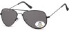 Ochelari de soare polarizati Montana Eyewear MP94F, unisex, negri mat, lentile fumurii, protectie UV, rame metalice, 57-17-135