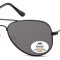 Ochelari de soare polarizati unisex Montana Eyewear MP94F, matt black, smoke lenses