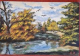Pictura - Ulei pe placaj. Fara rama. Anii '90