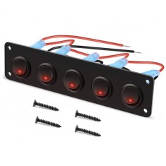 Panou 5 intrerupatoare 12V 20A