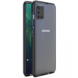 Husa TPU OEM Spring Colorful frame pentru Samsung Galaxy A21s, Neagra