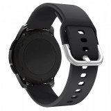 Curea OEM Silicone TYS pentru Samsung Galaxy Watch / Huawei Watch / Honor Watch Series, 22mm, Neagra