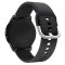 Curea OEM Silicone TYS pentru Samsung Galaxy Watch / Huawei Watch / Honor Watch Series, 22mm, Neagra