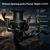 Mulineta Spinning pentru Pescuit, Model LO12000